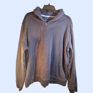 Tommy Bahama Men's XL Navy Blue Ribbed Knit Pullover Sweater USED